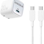 Anker Zolo 20W Adapter with C to C Cable (Combo Box) - White