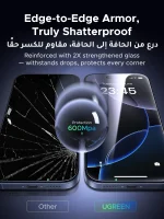 UGREEN iPhone 17 pro  Screen Protector - SP1123 - 85920 (2 Piece with Applicator Case) - Image 4