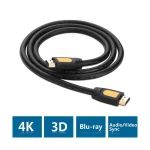 UGREEN 2 Meter HDMI 2.0 Male to Male Black-Yellow Cable (4K) - HD103 - 10129 - Image 2